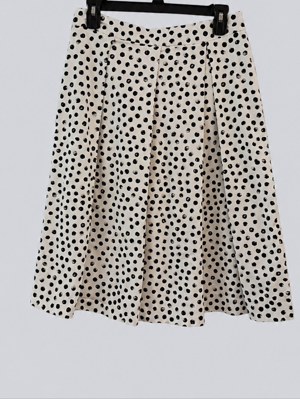 Who What Wear White and Black Polka Dot Midi Skirt - Picture 3 of 7